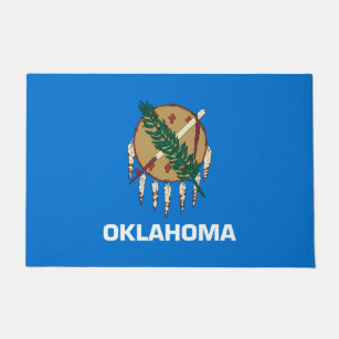 Paillasson Graphique du drapeau dynamique de l'État de l'Okla