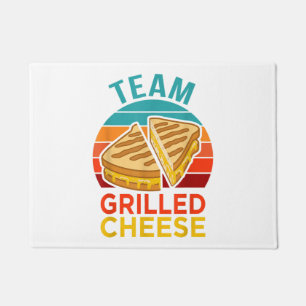 Paillasson Graphisme de l'amoureux du sandwich au fromage gri