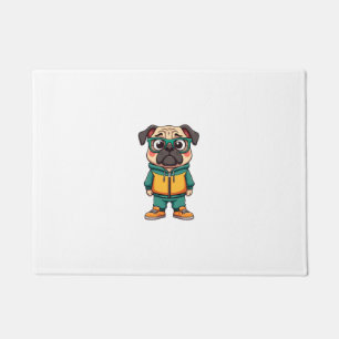 Paillasson Graphisme de mode streetwear vintage de chien de P