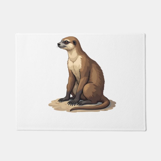 Paillasson Gravure Ancienne de Paresseux Graphique Rétro (2) (Devant)