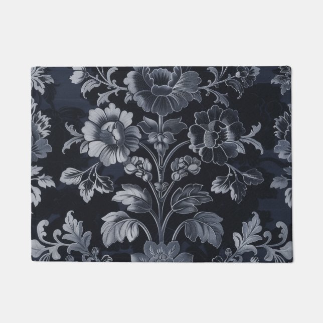 Paillasson Gray Damask Vintage inspiré (Devant)