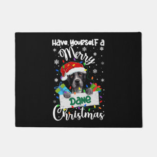 Paillasson Great Dane Noël Party Great Dane Xmas cadeaux