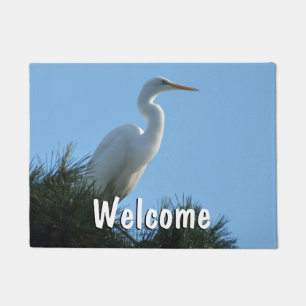 Paillasson Great Egret dans la Floride ensoleillée