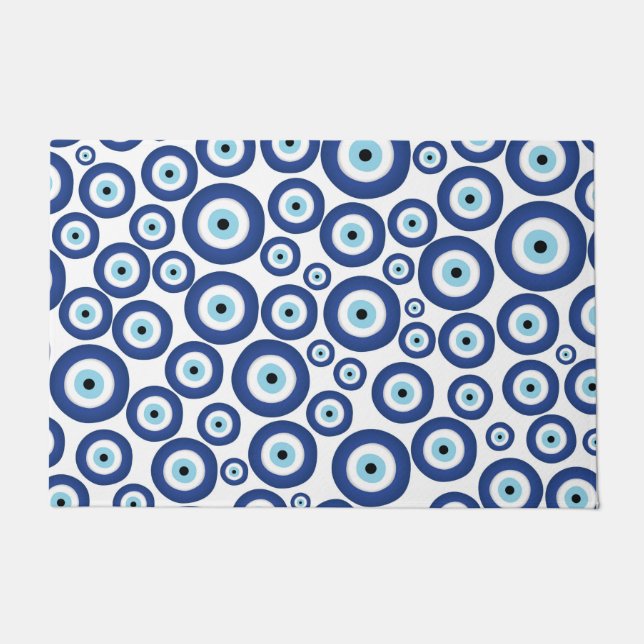 Paillasson Grec Mati Mataki - motif d'oeil mauvais de (Devant)