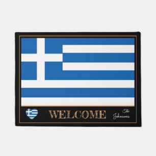 Paillasson Grèce & Grèce Drapeau maison matelas/sports Bien