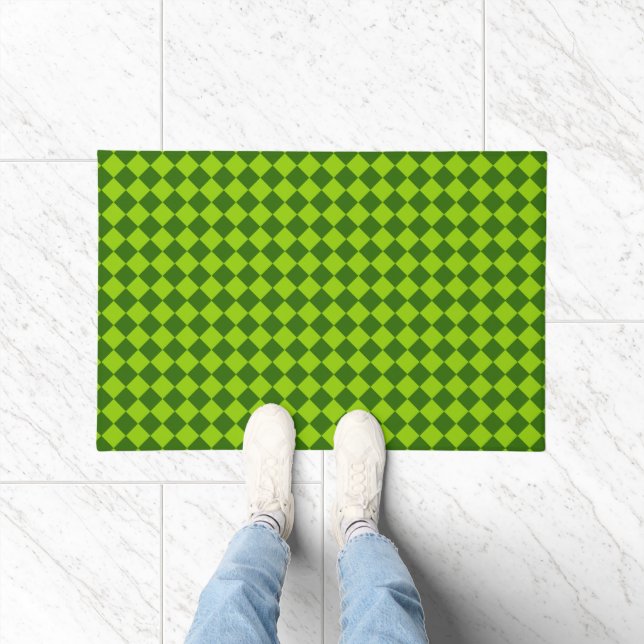 Paillasson Green Combination Diamond Motif par STaylor (Intérieur)