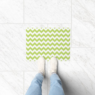 Paillasson Green Zigzag, Green Chevron, Motif géométrique