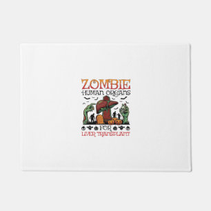 Paillasson Greffe de foie d'organes humains de zombie Hallowe
