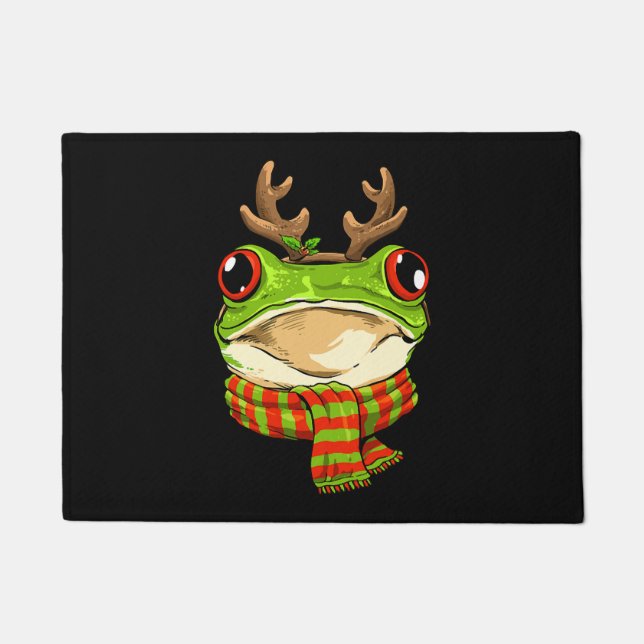 Paillasson Grenouille de Noël Toy Santa Clause Reindeer Xmas (Devant)
