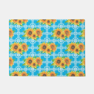 Paillasson Grenouille florale de tournesol