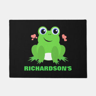 Paillasson Grenouille mignonne personnalisée