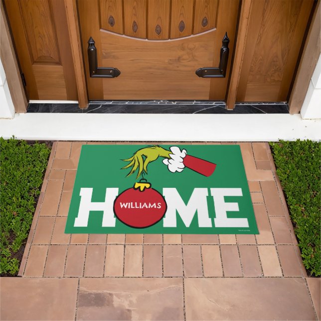 Paillasson Grinch | Nom personnalisé (De plein air)
