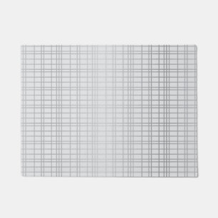 Paillasson Gris, moderne, simple, cool, lignes de grille tend
