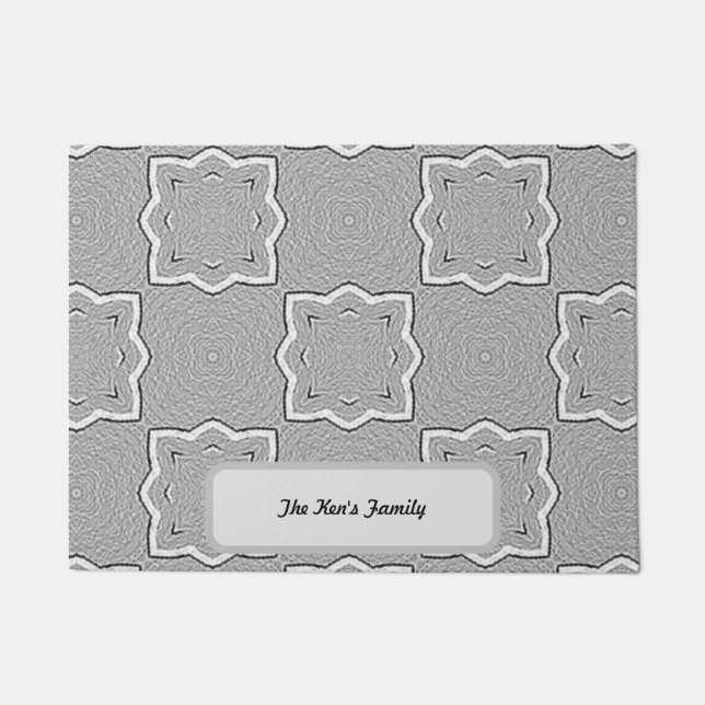 Paillasson Gris personnalisé (Devant)