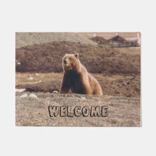 Paillasson Grizzly de la toundra de l'Alaska - photo de bienv