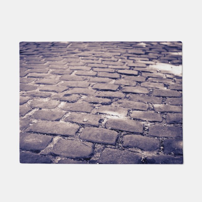 Paillasson Gros plan sur une rue pavée (Devant)