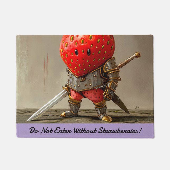 Paillasson Guerrier Fraise (Devant)