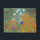 Paillasson Gustav Klimt Fleur Jardin Cottage Nature<br><div class="desc">Un beau tableau de jardin - c'est un tableau classique de Gustav Klimt,  appelé Cottage Garden,  ou Bauergarten,  1907,  qui est un gros plan d'un jardin fleuri,  un tableau floral coloré.</div>