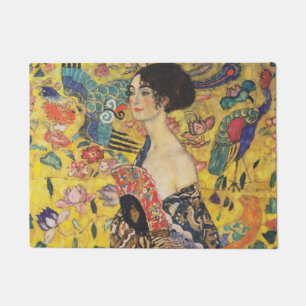 Paillasson Gustav Klimt Lady With Fan Art Nouveau Painting