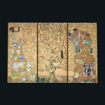 Paillasson Gustav Klimt - Stoclet Frieze Arbre de vie<br><div class="desc">Triptyque de Frieze Stoclet : Arbre de Vie,  Réalisation,  Attente - Gustav Klimt,  Carton,  1909</div>