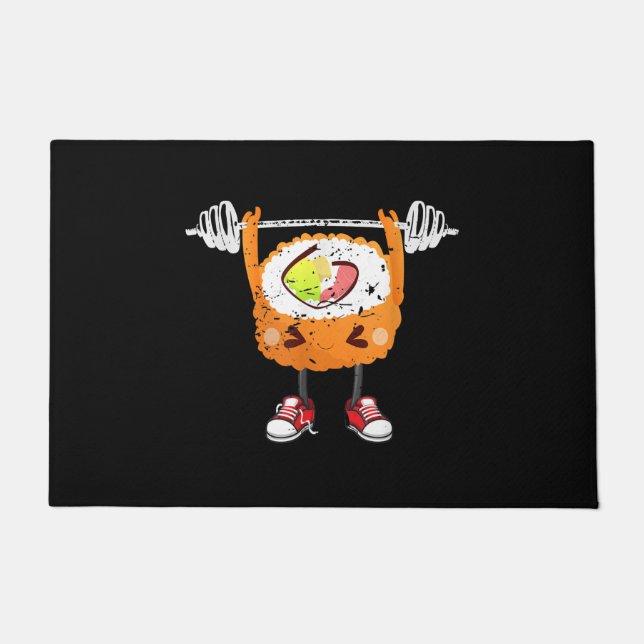 Paillasson Gymnase Japonais amusant Gymnase d'haltérophilie (Devant)