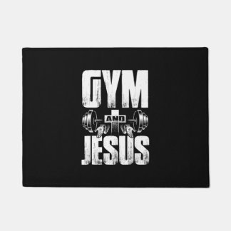 Paillasson Gymnase Religieux & Jésus Poids Lifting Cros