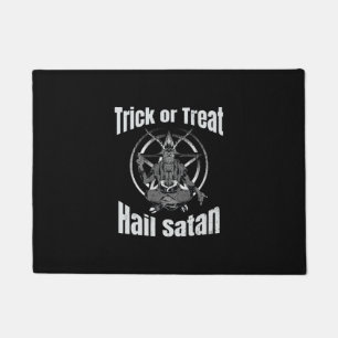 Paillasson Hail Satan Pentagram Goat Halloween