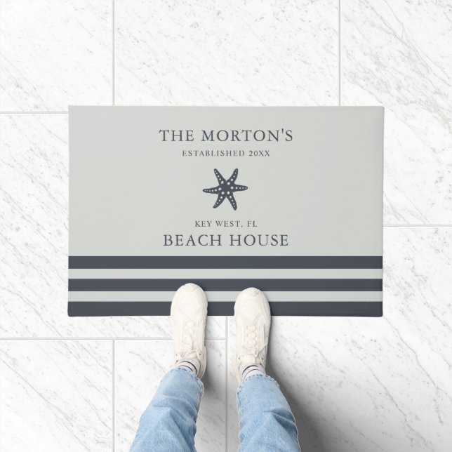Paillasson Hale Blue Sea Salt Starfish Family Beach House (Intérieur)