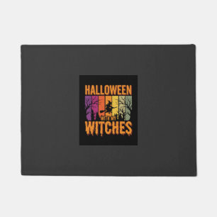 Paillasson Halloween Avec Mes Sorcières Rétro Coucher de sole