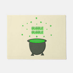 Paillasson Halloween Cauldron et Bubbling Green Brew