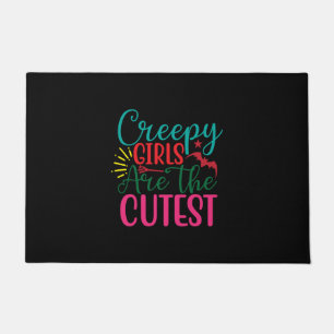 Paillasson Halloween Creepy Girls Are The Cutest Birthday