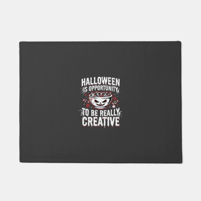 Paillasson Halloween est une occasion de conception de citati (Devant)