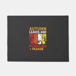 Paillasson Halloween Feuilles d'automne et citrouilles Concep