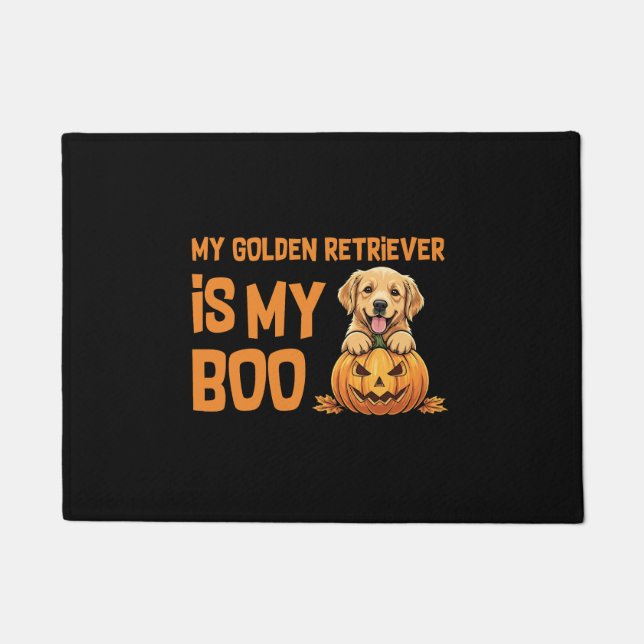 Paillasson Halloween Golden Retriever (Devant)