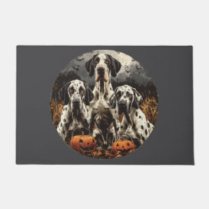 Paillasson Halloween Great Dane Dogs Jack-o'-lantern