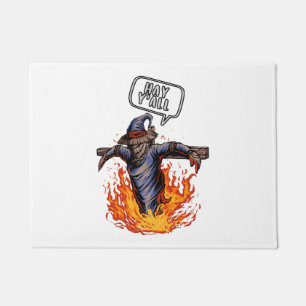 Paillasson Halloween Hay Y'all Burning Scarecrow Halloween