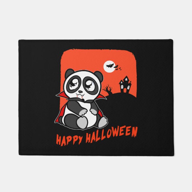 Paillasson halloween panda (Devant)