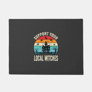 Paillasson Halloween Soutenez Vos Sorcières Locales Maison Ha