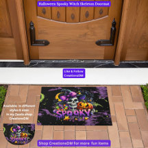 Halloween squelette sorcière Éffrayante