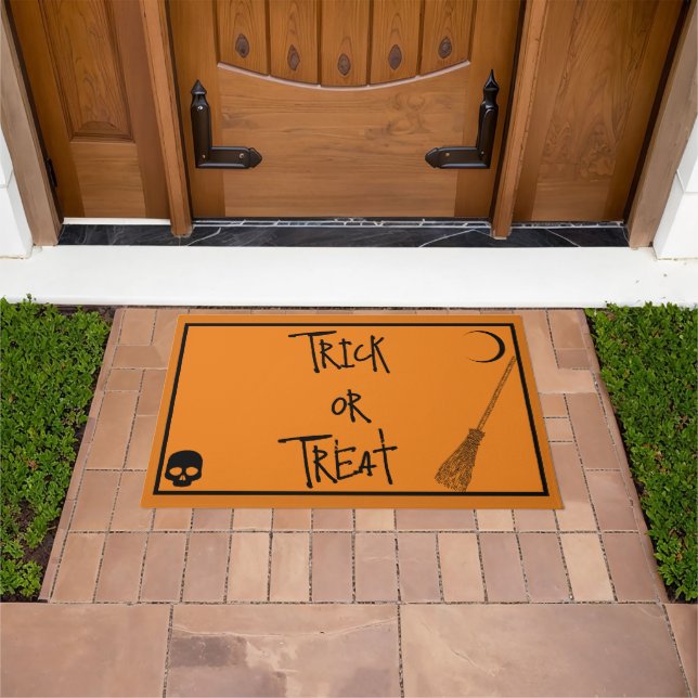 Paillasson Halloween Trick ou Treat (De plein air)
