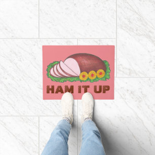 Paillasson HAM IT UP Funny Christmas Holiday Diner gourmet