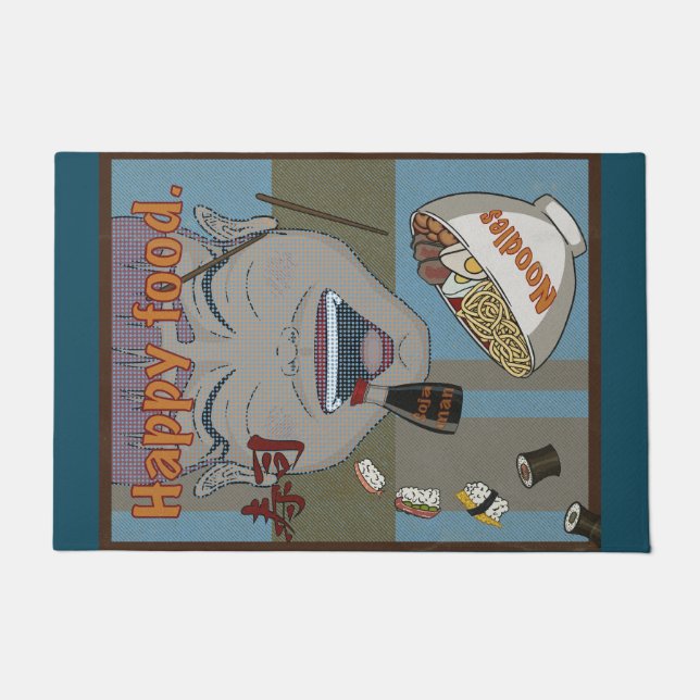 Paillasson Happy food  (Devant)