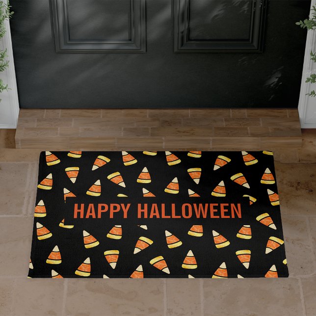 Paillasson Happy Halloween Candy Corn Imprimer (Créateur téléchargé)
