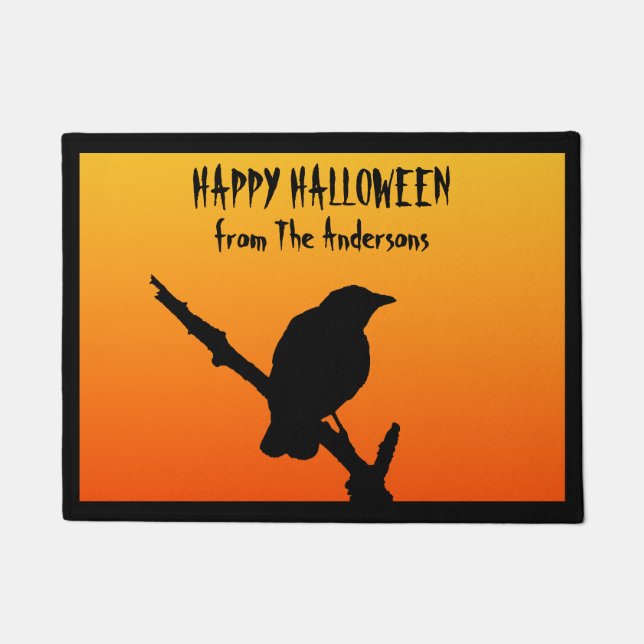 Paillasson Happy Halloween Crow Doormat (Devant)
