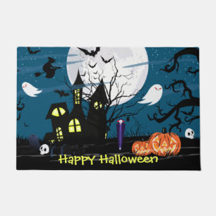 Paillasson Happy Halloween Haunted House Art
