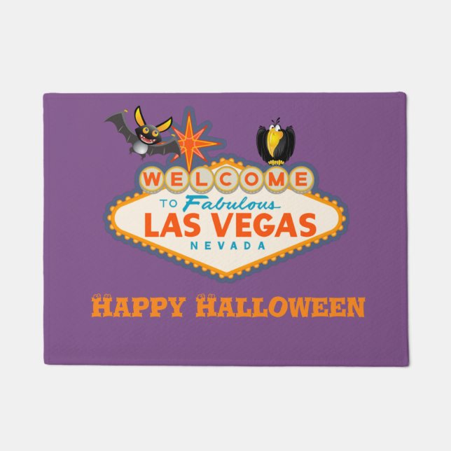 Paillasson Happy Halloween Las Vegas Style (Devant)