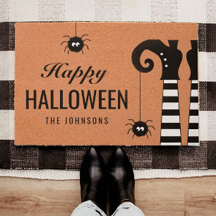Paillasson Happy Halloween Witches Feet Personalized Doormat