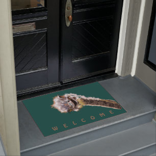 Paillasson Happy Ostrich - Ajouter votre couleur / texte - Bi