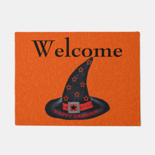 Paillasson Happy Samhain Witch Casquette Stars Magic Wiccan B