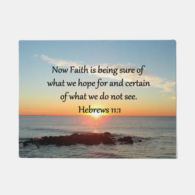 PAILLASSON HÉBREWS 11:1 PHOTO DESIGN (Devant)